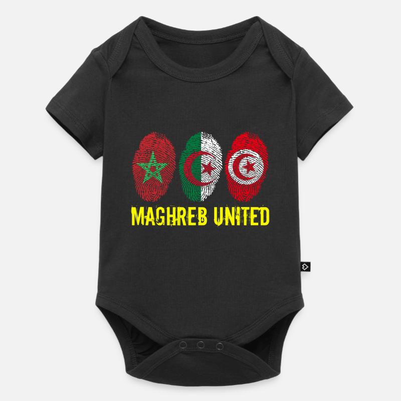 MAGHREB UNITED المغرب - Body à manches courtes Premium Bébé - noir