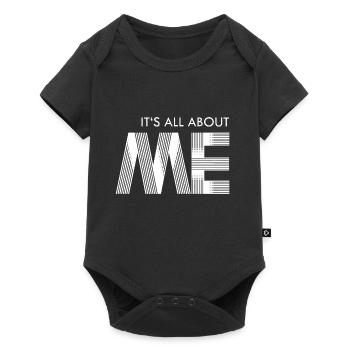 its all about me - white - Baby Premium short-sleeve bodysuit - black - Front