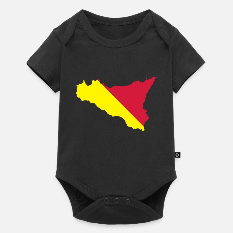 Sicile - Body à manches courtes Premium Bébé - noir