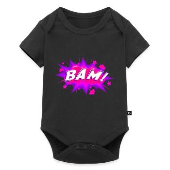 BAM 2 - Baby Premium Kurzarmbody - Schwarz - Vorne
