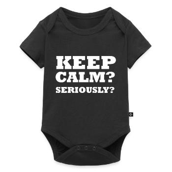 cadeau de énonciations drôle drôle - Body à manches courtes Premium Bébé - noir - Devant