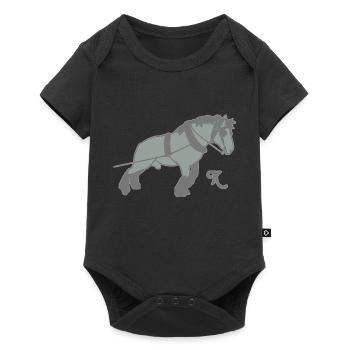 kaltblutziehtk - Baby Premium Kurzarmbody - Schwarz - Vorne