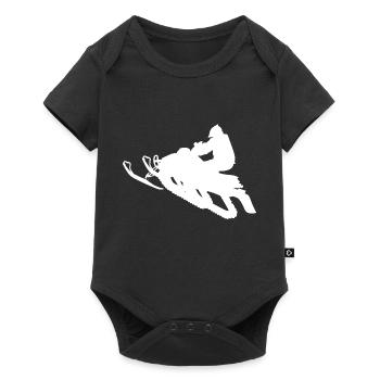 Snowmobile snowmobile snowmobile - Baby Premium short-sleeve bodysuit - black - Front