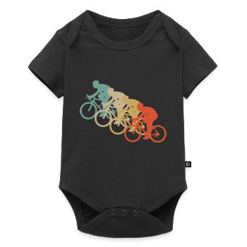 Retro Vintage Style Bicycle Cycling Two Wheel Sport - Baby Premium short-sleeve bodysuit - black - Front