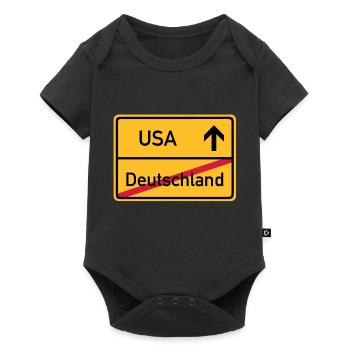 ortsschild_usa__f3 - Body à manches courtes Premium Bébé - noir - Devant