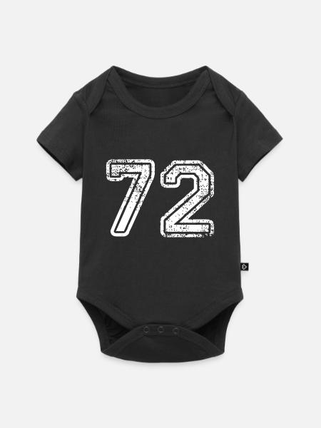 72 - Baby Premium Kurzarmbody - Schwarz