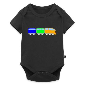 Train pour enfants - train - train - Body à manches courtes Premium Bébé - noir - Devant