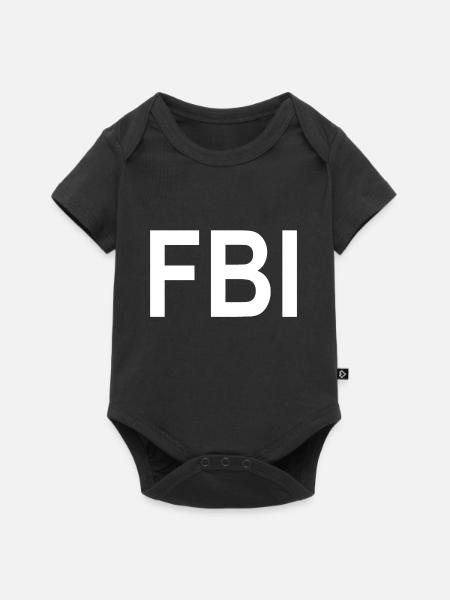 FBI - Body à manches courtes Premium Bébé - noir
