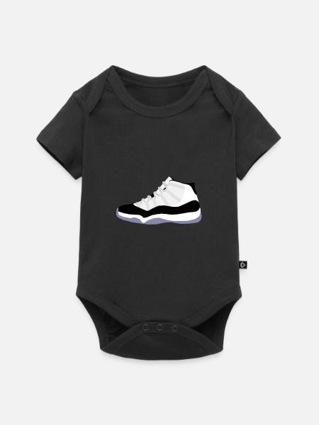 Sneaker - Baby Premium Kurzarmbody - Schwarz
