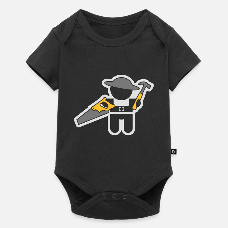 Menschen & Berufe: der Zimmermann - Body à manches courtes Premium Bébé - noir
