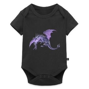 lightning dragon - Baby Premium Kurzarmbody - Schwarz - Vorne