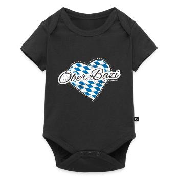 Ober Bazi - Baby Premium Kurzarmbody - Schwarz - Vorne