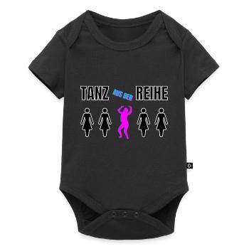 Tanz aus der Reihe individuell tanzen glücklich - Baby Premium Kurzarmbody - Schwarz - Vorne