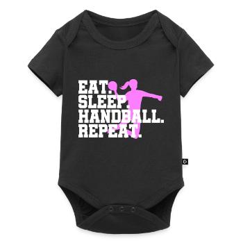 Eat Sleep Handball Handball Player Repeat - Baby Premium short-sleeve bodysuit - black - Front