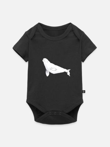Beluga - Baby Premium Kurzarmbody - Schwarz