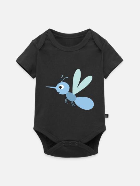 Mosquito - Baby Premium Kurzarmbody - Schwarz