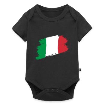 Drapeau Italie - Body à manches courtes Premium Bébé - noir - Devant