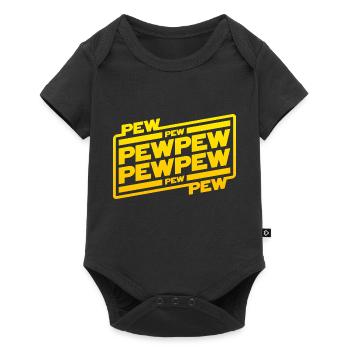 Pew Pew Pew - Baby Premium short-sleeve bodysuit - black - Front