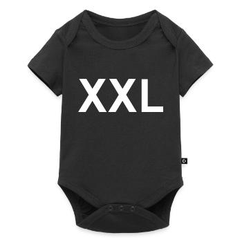 xxl text - Baby Premium short-sleeve bodysuit - black - Front