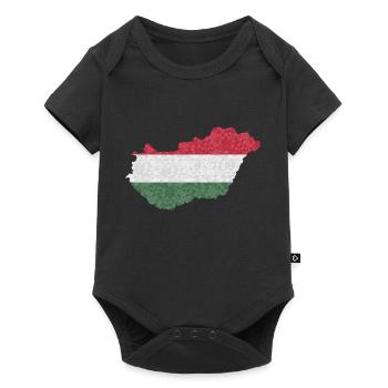Hungary Flag Hungarian Flag Balaton Hungary - Baby Premium short-sleeve bodysuit - black - Front