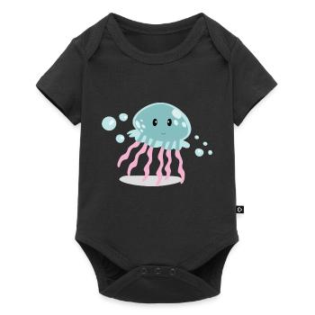Jellyfish - Baby Premium short-sleeve bodysuit - black - Front