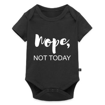 Not today - Baby Premium short-sleeve bodysuit - black - Front