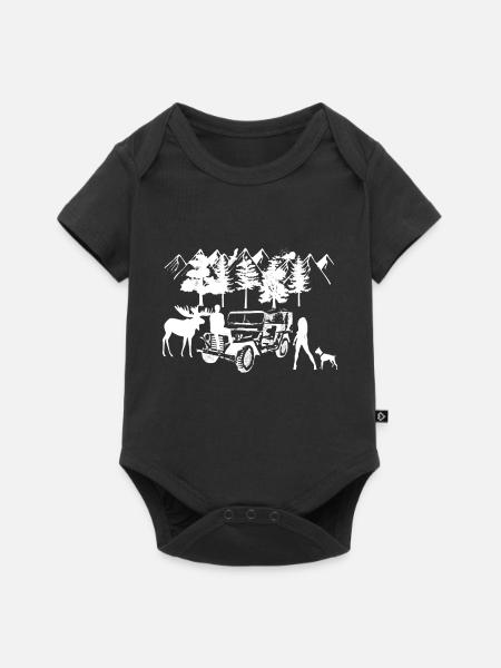 Auto - Baby Premium Kurzarmbody - Schwarz