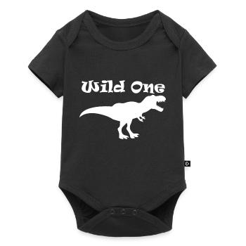 Dinosaure Dino Dinosaur - Body à manches courtes Premium Bébé - noir - Devant