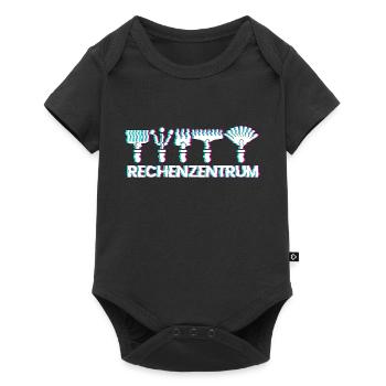 Rechenzentrum lustig Gartenarbeit lustig IT - Baby Premium Kurzarmbody - Schwarz - Vorne