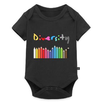 Cadeau de diversité et idée de cadeau - Body à manches courtes Premium Bébé - noir - Devant