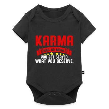 Karma - Body à manches courtes Premium Bébé - noir - Devant