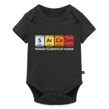 Sarcasmes Elements of Humor Chimie Chimiste Renard - Body à manches courtes Premium Bébé - noir - Devant