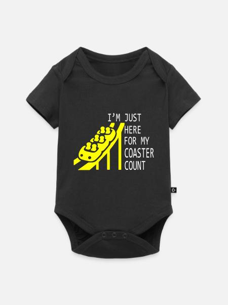 Rollercoaster Achterbahn - Baby Premium Kurzarmbody - Schwarz