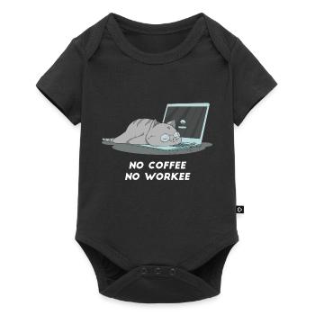 Sleeping cat i love home office - Baby Premium short-sleeve bodysuit - black - Front
