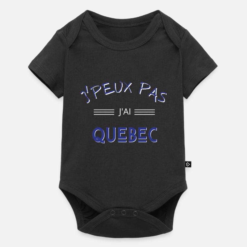 j'peux pas j'ai quebec - Body à manches courtes Premium Bébé - noir