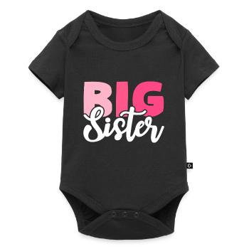 BIG SISTER - Baby Premium short-sleeve bodysuit - black - Front