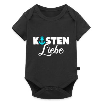Küsten Liebe Anker Meer - Baby Premium Kurzarmbody - Schwarz - Vorne