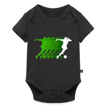 Football Striker Jersey Football Player - Baby Premium short-sleeve bodysuit - black - Front