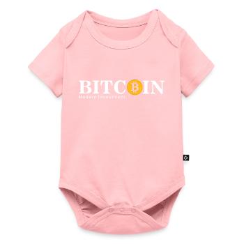 Bitcoin Logo - Crypto Fan - Cryptocurrency Bitcoin - Body à manches courtes Premium Bébé - rose - Devant