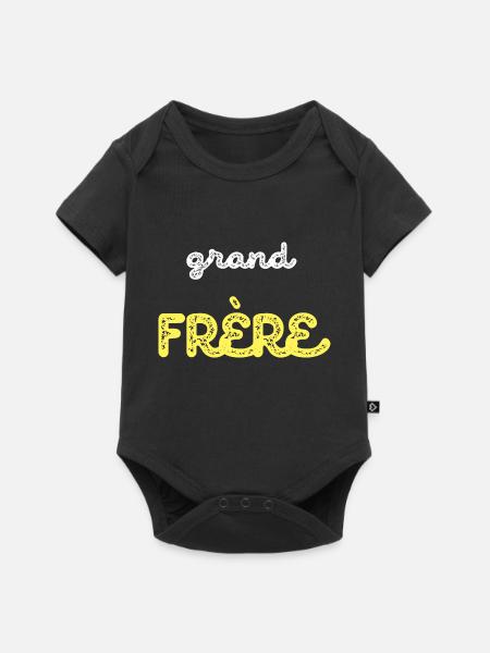 Vintage Grand Frère - Body à manches courtes Premium Bébé - noir