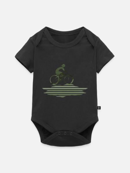 Radfahrer - Baby Premium Kurzarmbody - Schwarz