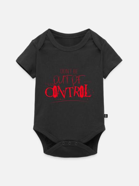 Don´t be out of Control - Premium kortærmet baby-body  - sort