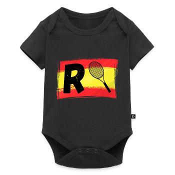 Espagne Tennis R majuscule Rafa - Body à manches courtes Premium Bébé - noir - Devant