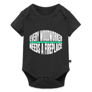 chainsaw grab arborists best quote funshirt - Baby Premium short-sleeve bodysuit - black - Front