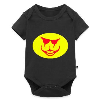 Summer - Baby Premium short-sleeve bodysuit - black - Front