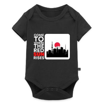 Come to where the red sun rises, Japan - Baby Premium short-sleeve bodysuit - black - Front