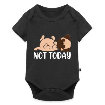 Not today - Baby Premium short-sleeve bodysuit - black - Front
