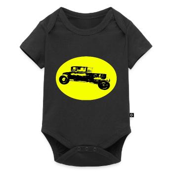 Auto - Baby Premium Kurzarmbody - Schwarz - Vorne