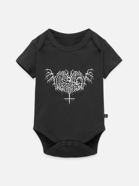 Illegible - Baby Premium short-sleeve bodysuit - black