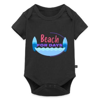 beach, beach every day - Baby Premium short-sleeve bodysuit - black - Front
